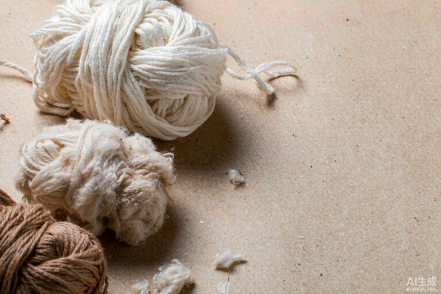Raw cotton and yarn material