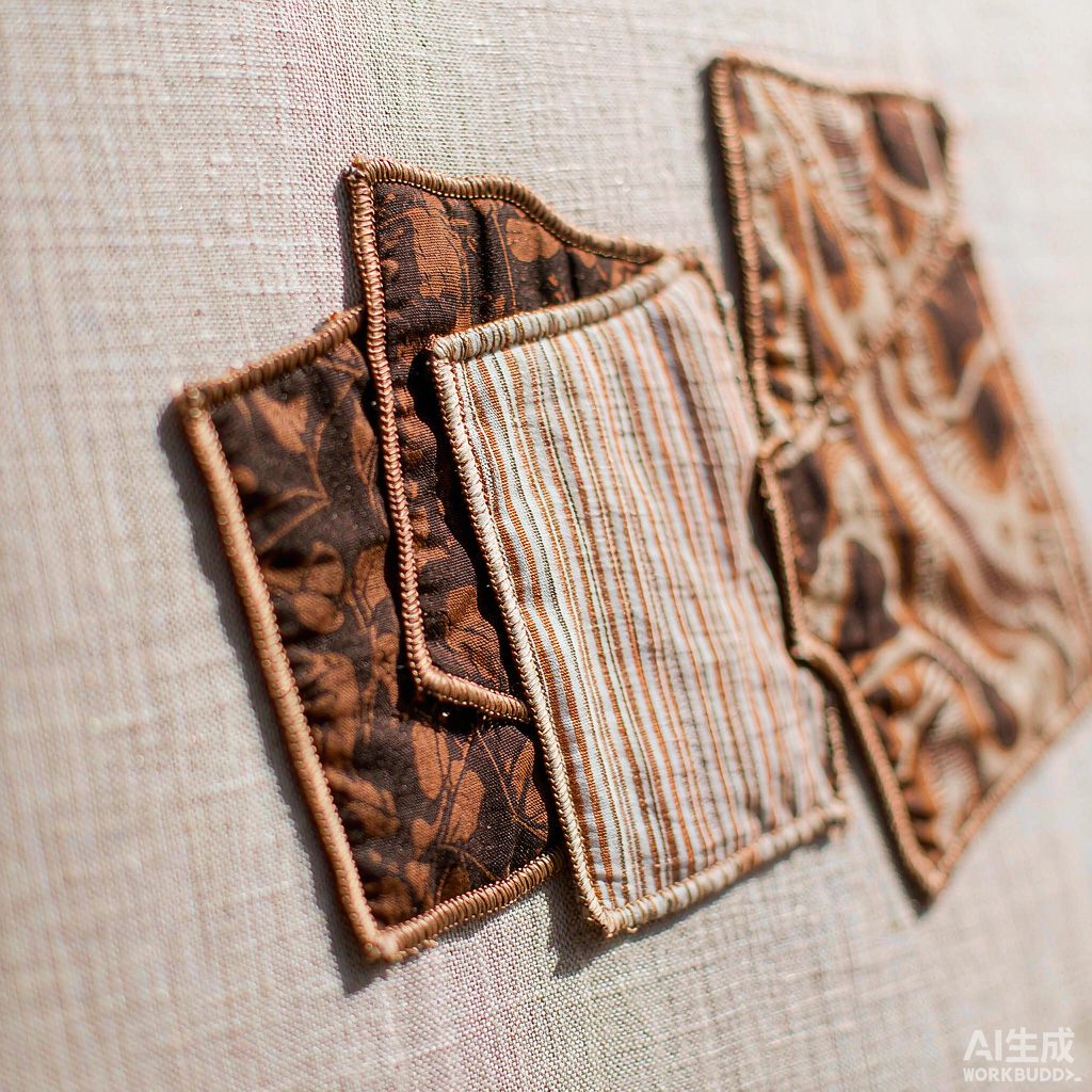 Appliqué embroidery layers